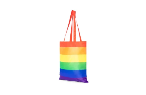 Tote bag personnalisée LGBT sac recyclé au couleur arc en ciel Rubiros