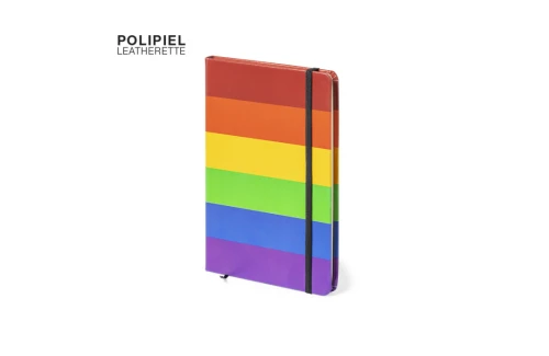 Bloc notes personnalisé LGBT au couleur arc en ciel Locomix