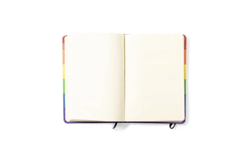 Bloc notes personnalisé LGBT au couleur arc en ciel Locomix