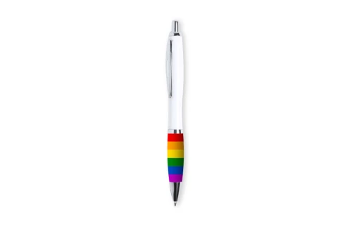 Stylo personnalisé LGBT grip multicolore au couleur arc en ciel