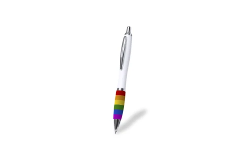 Stylo personnalisé LGBT grip multicolore au couleur arc en ciel