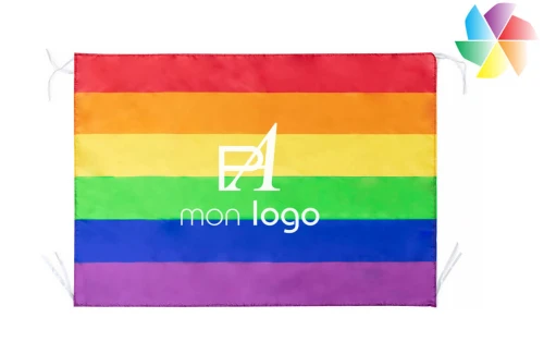 Drapeau personnalisé LGBT au couleur arc en ciel Zerolox