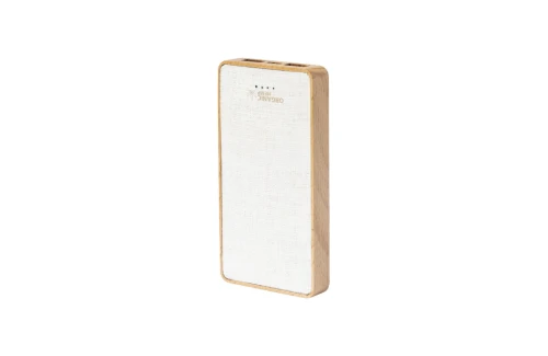 Batterie externe personnalisable powerbank en chanvre et bois Meskat 8000 mAh