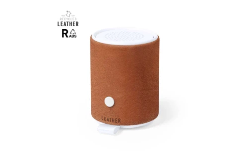 Enceinte Bluetooth® personnalisée haut-parleur en cuir recyclé Sotep