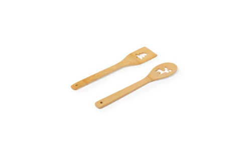 Ensemble de spatule personnalisé Hellen set de cuisine en bois