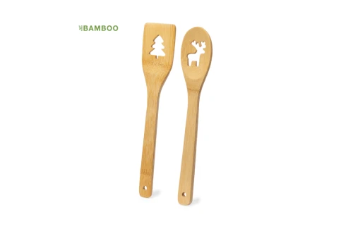 Ensemble de spatule personnalisé Hellen set de cuisine en bois