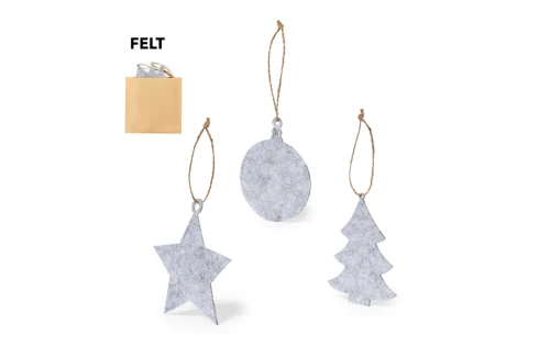 Set d'ornement de Noël personnalisé kit décoration sapin 3 pièces Chandun