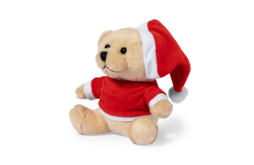 Ourson peluche père Noël personnalisé Kuisy