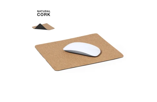 Tapis de souris bureau personnalisé Tonya format rectangle en liège naturel