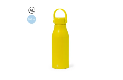 Gourde personnalisée en aluminium recyclé à finition satinée Perpok 700 ml