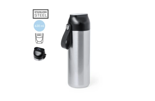 Thermos personnalisé avec jauge de température tactile Troy 630 ml