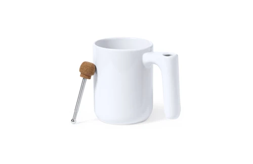 Tasse personnalisée Beverly de 500 ml avec agitateur extensible