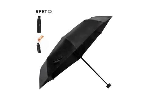 Parapluie personnalisé pliable recyclé à système anti-vent Claris