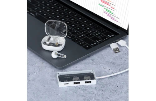 Hub USB personnalisé transparent Hevan