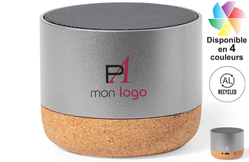 Mini haut-parleur Bluetooth® enceinte publicitaire personnalisable écologique écoresponsable Moore 