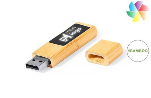 Clé USB publicitaire personnalisée à marquage illuminée 16 Go Afroks made in europe 