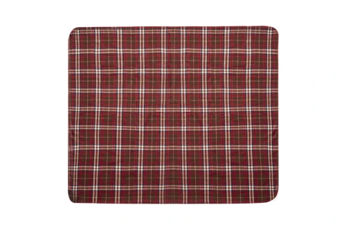 Couverture personnalisée en RPET recyclé à motif tartan bicolore Barzagli