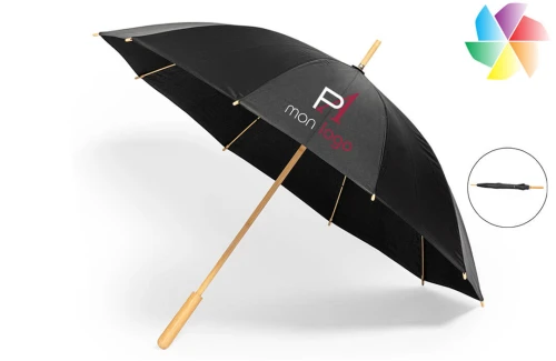 Parapluie golf personnalisé à tiges en fibre de verre et RPET recyclé Gotley