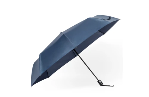 Mini parapluie personnalisé compact recyclé à système anti-vent Krastony