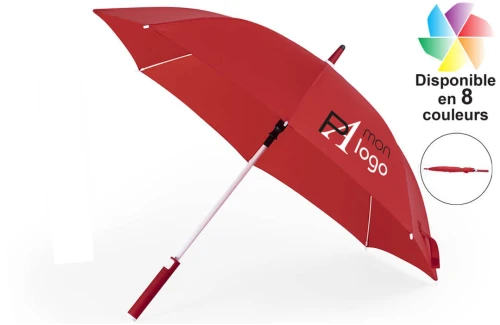 Parapluie golf personnalisé résistant au vent en RPET recyclé Wolver