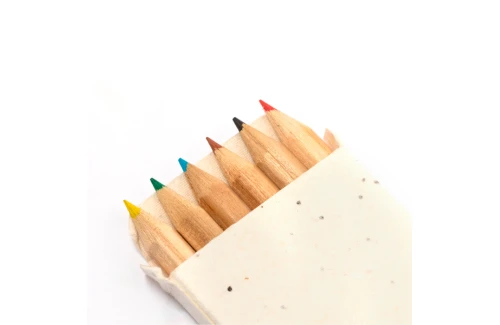 Boîte de crayons couleurs personnalisée Delar avec des graines à ensemencée