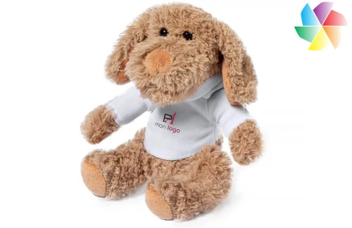 Ours peluche publicitaire personnalisé avec sweat-shirt Chamox 