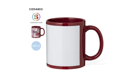 Mug publicitaire Orchix de 350 ml avec zone spéciale sublimation