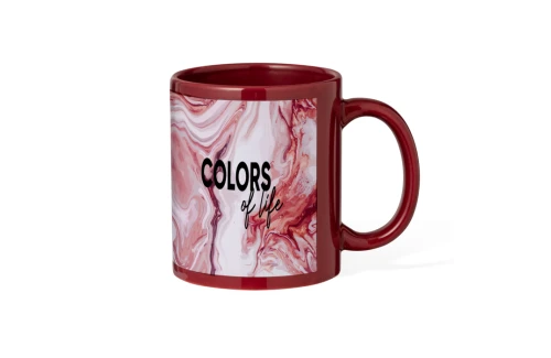 Mug publicitaire Orchix de 350 ml avec zone spéciale sublimation