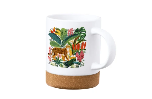 Mug personnalisé Nala de 350ml céramique et liège pour sublimation