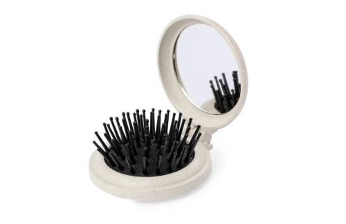 Brosse à cheveux pliable personnalisée Flege avec miroir