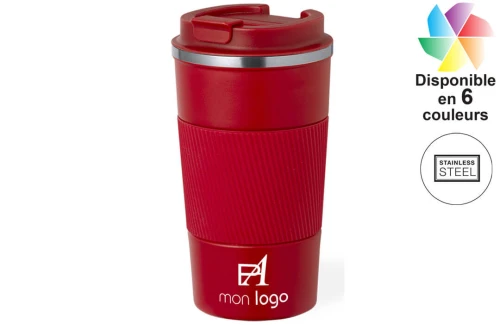 Mug isotherme publicitaire personnalisé gobelet thermique de voyage transportable Drury 