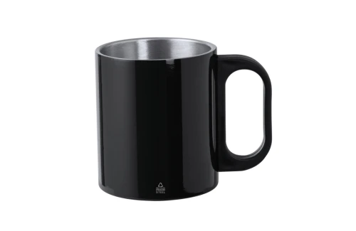 Mug personnalisé en inox recyclé Korpla de 300 ml à double paroi