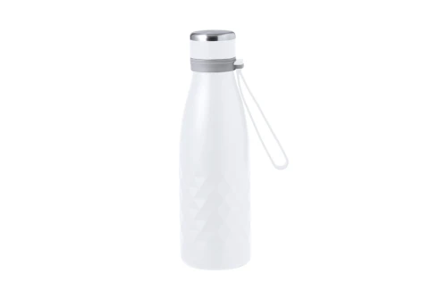 Gourde isotherme personnalisée en inox avec poignée silicone Hexor 550 ml