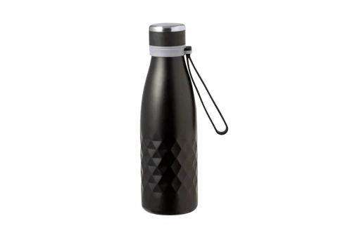 Gourde isotherme personnalisée en inox avec poignée silicone Hexor 550 ml