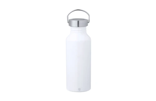 Gourde personnalisée en aluminium recyclé de finition brillant Zandor 650 ml