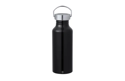 Gourde personnalisée en aluminium recyclé de finition brillant Zandor 650 ml