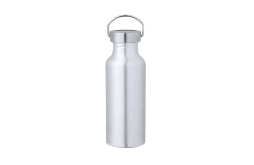 Gourde personnalisée en aluminium recyclé de finition brillant Zandor 650 ml