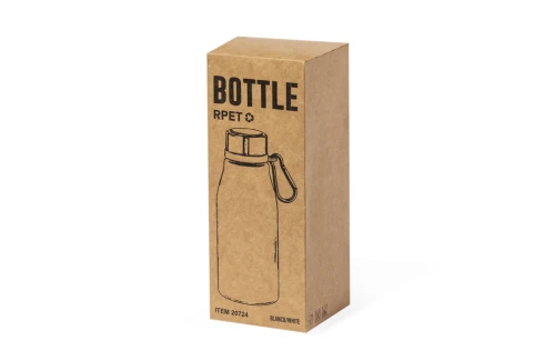 Gourde personnalisée en RPET recyclé à finition mate avec mousqueton Katsur 370ml