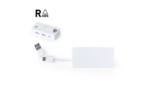 Hub USB personnalisé en RABS recyclé certifié RCS Nofler