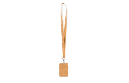 Cordon tour de cou personnalisé liège Beryel lanyard avec porte badge