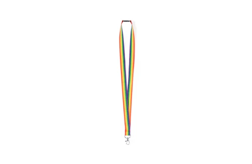 Lanyard personnalisé LGBT tour de cou publicitaire au couleur arc en ciel Mapik