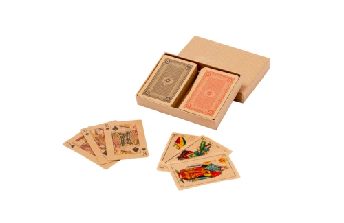 Set de jeu de cartes personnalisé en carton recyclé Kardain