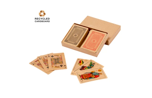 Set de jeu de cartes personnalisé en carton recyclé Kardain