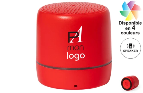 Mini enceinte publicitaire personnalisée haut-parleur Bluetooth® rétroéclairé par LED Kucher 