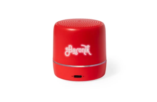 Mini enceinte personnalisée haut-parleur Bluetooth® rétroéclairé par LED Kucher