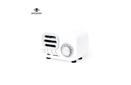 Haut-parleur Bluetooth personnalisé de style vintage en forme de radio Florens