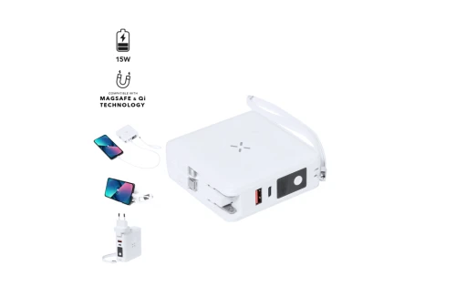 Adaptateur de voyage personnalisé multifonction avec batterie 10 000 mAh Joks