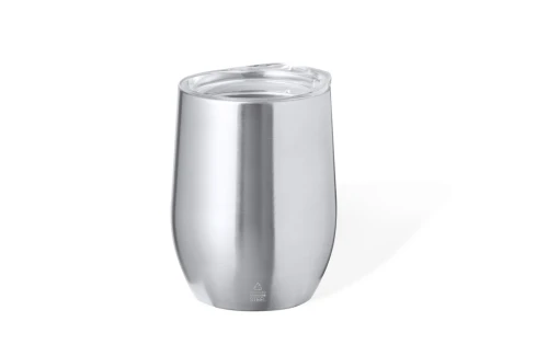 Mug isotherme personnalisé verre thermique Yarton acier inox recyclé 340 ml