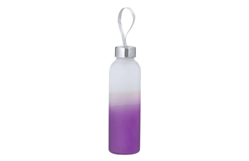 Bouteille personnalisée en verre translucide et acier inox Nortalik 500 ml