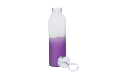 Bouteille personnalisée en verre translucide et acier inox Nortalik 500 ml